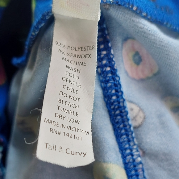 LLR LuLaRoe Tall & Curvy TC Unicorn Donut Leggings EUC - Picture 3 of 6